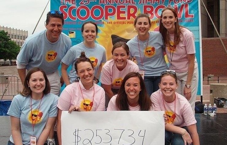 Volunteers at the 25th annual Scooper Bowl