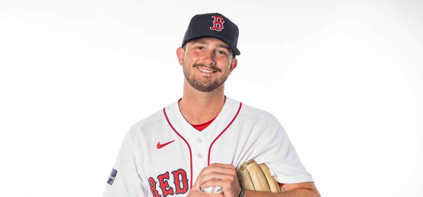 Garrett Whitlock in his Red Sox gear