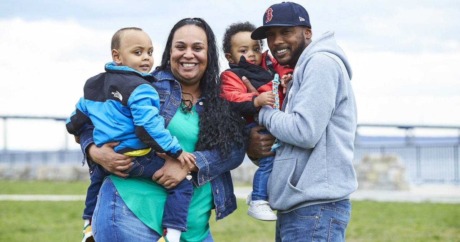 Young Dana-Farber patient and his family