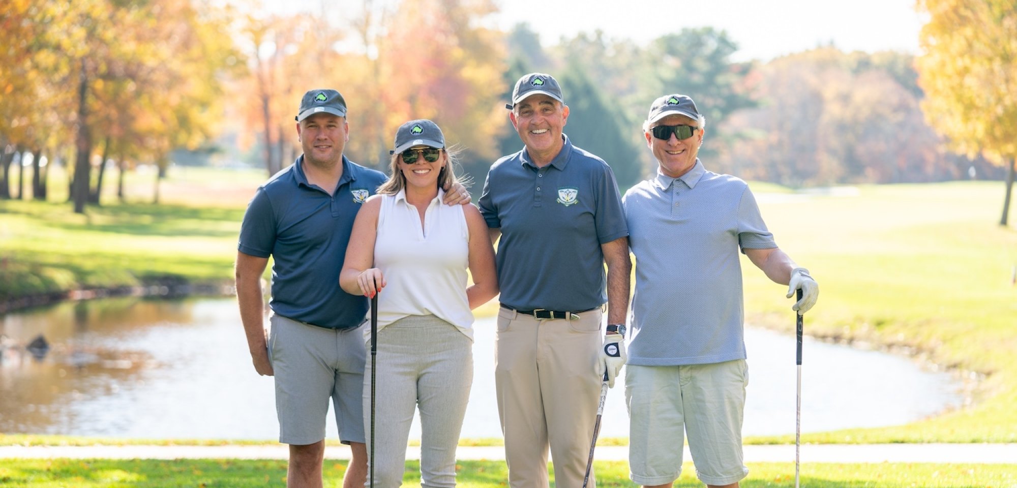 Four Jimmy Fund Golf participants