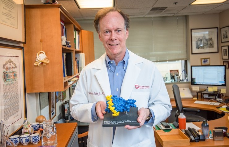 Dana-Farber scientist William Kaelin Jr., MD, after being awarded the 2019 Nobel Prize in Physiology or Medicine