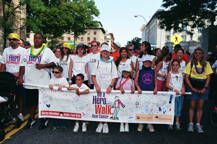Group of walkers at a past Jimmy Fund Walk
