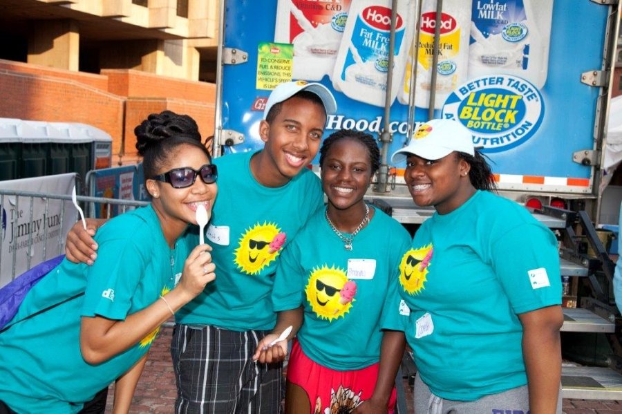Volunteers at a past Jimmy Fund Scooper Bowl