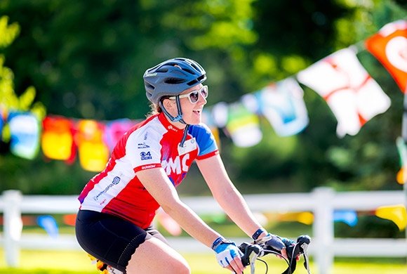 PMC rider on the course