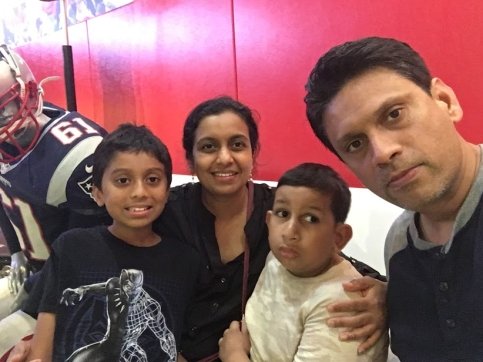 A family of four
