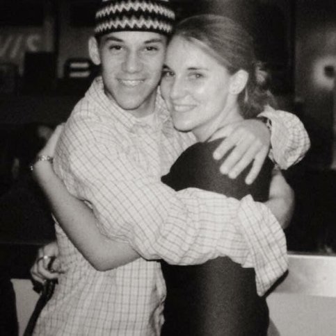 Black and white photo of Todd and Laura