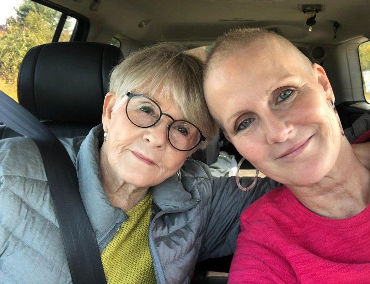 Two people in a car