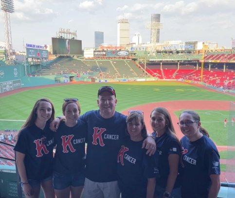 Stravin family at Fenway Park
