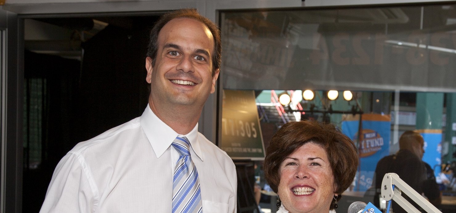 Andrea and her doctor at a past Radio-Telethon