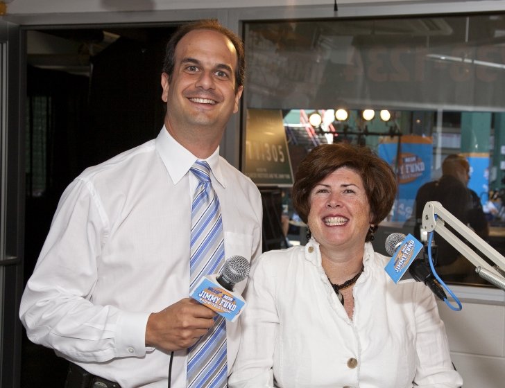 Andrea and her doctor at a past Radio-Telethon
