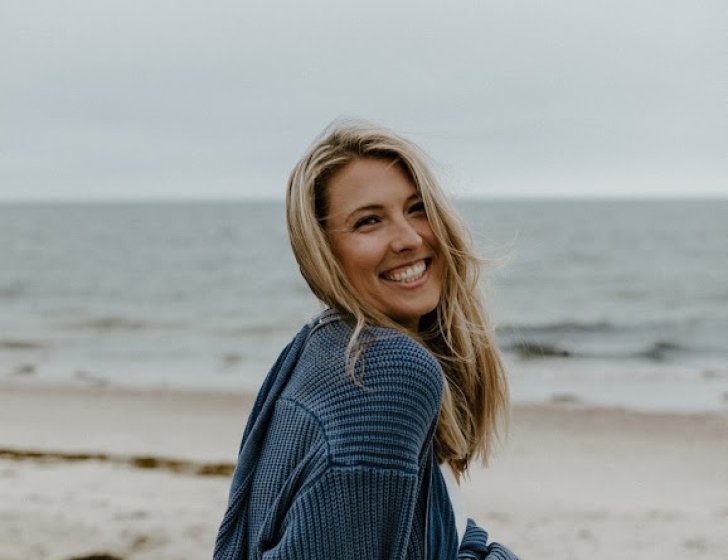 Kelly at the beach