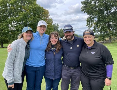 Links Fore Liam golfers on the course