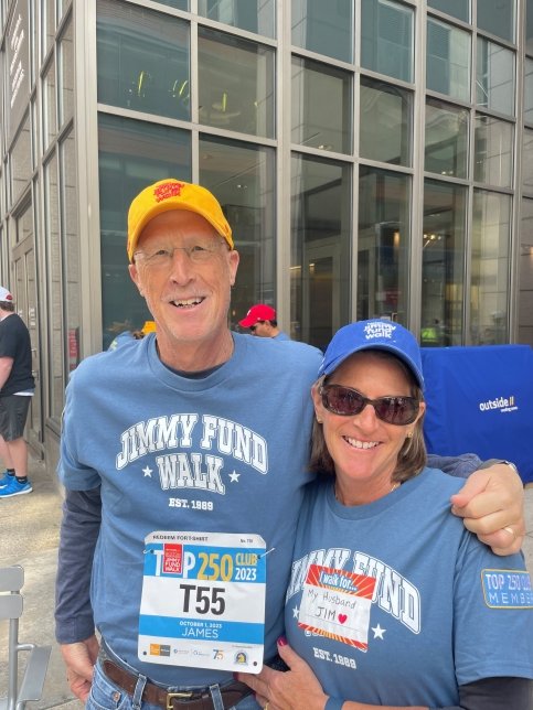 Jim and Deb at the Jimmy Fund Walk