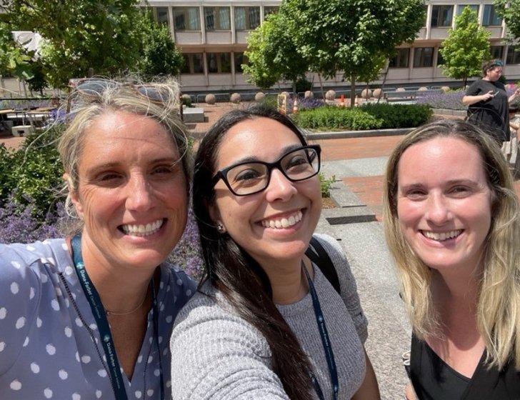 Molly, Nathalie, and Colleen taking a selfie