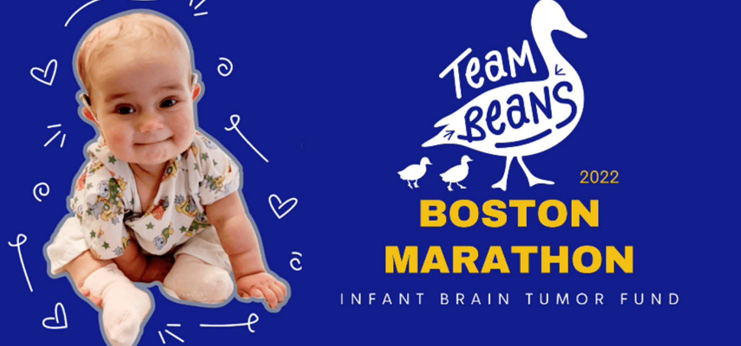 'Team Beans 2022 Boston Marathon' poster